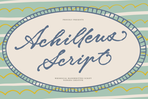 Related font Achilleus Script