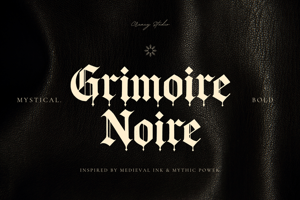 Related font Grimoire Noire