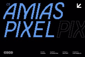 Related font CS Amias Pixel