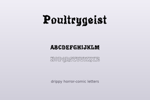 Related font Poultrygeist