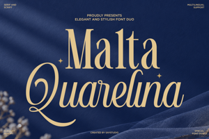 Related font Malta Quarelina