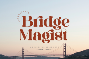 Related font Bridge Magist