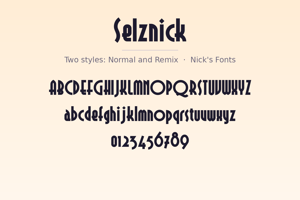 Related font Selznick