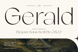 Related font CS Gerald