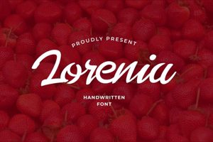 Related font Lorenia Sweet Feminine