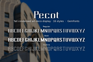 Related font Pecot