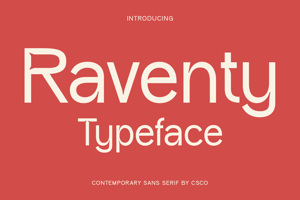 Related font Raventy