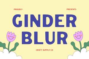 Related font Ginder Blur