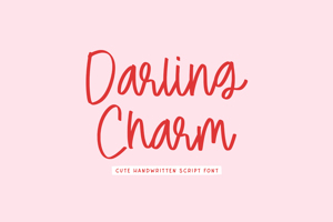 Related font Darling Charm