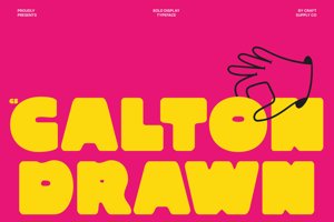 Related font CS Calton Drawn