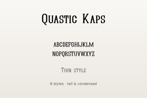 Related font Quastic Kaps