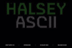 Related font CS Halsey Ascii