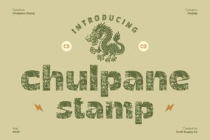 Related font Chulpane Stamp