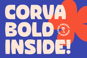 Related font Corva Bold Inside