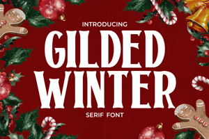 Related font Gilded Winter