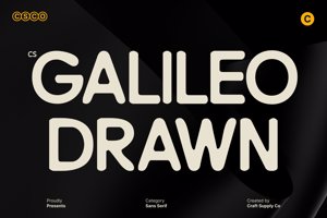 Related font CS Galileo Drawn