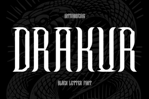Related font Drakur Black