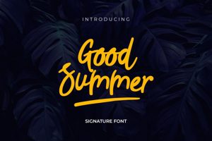Related font Good Summer Cursive Handwriting