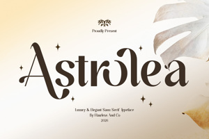 Related font ASTROLEA