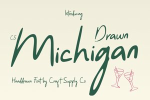 Related font CS Michigan Drawn