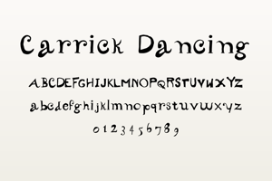 Related font Carrick Dancing