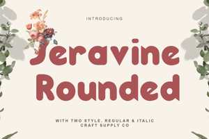 Related font Seravine Rounded