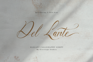 Related font Del Lante