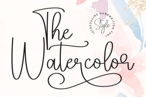 Related font The Watercolor