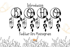 Related font Feather Arc Monogram