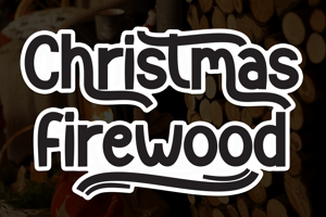 Related font Christmas Firewood