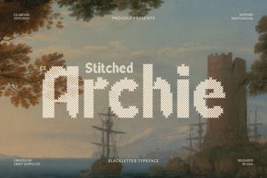 Related font CS Archie Stitched