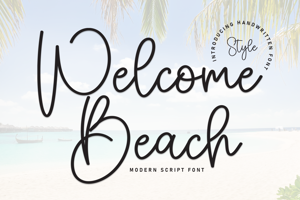 Related font Welcome Beach