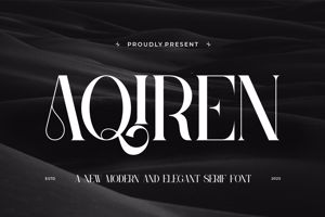 Related font Aqiren