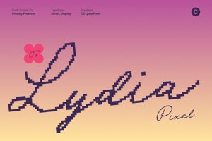 Related font CS Lydia Pixel