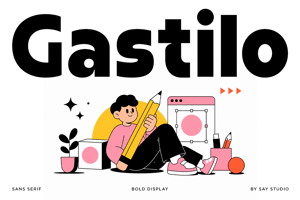 Related font Gastilo DEMO