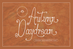 Related font Autumn Daydream