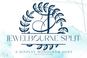 Related font Jewelbourne Split Monogram