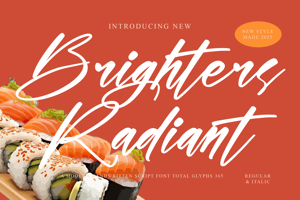 Related font Brighters Radiant
