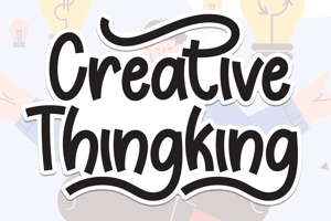 Related font Creative Thingking