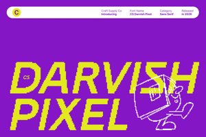 Related font CS Darvish Pixel