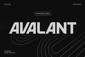 Related font Avalant -