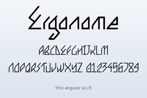 Related font Ergonome
