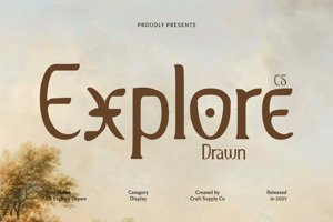 Related font CS Explore Drawn