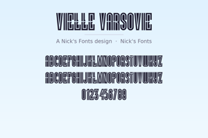 Related font Vielle Varsovie