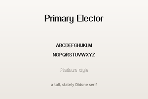 Related font Primary Elector