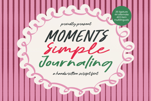 Related font Moments Simple Journaling