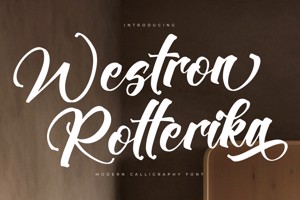 Related font Westron Rotterika