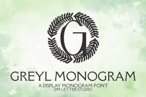 Related font Greyl Monogram