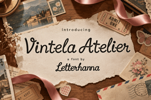 Related font Vintela Atelier