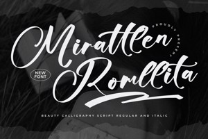 Related font Mirattlen Romllita